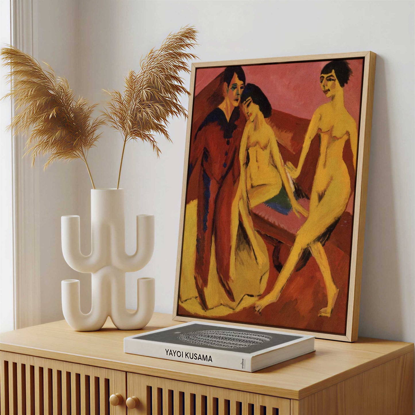 Framed Canvas - Framed canvas in a stylish interior setting