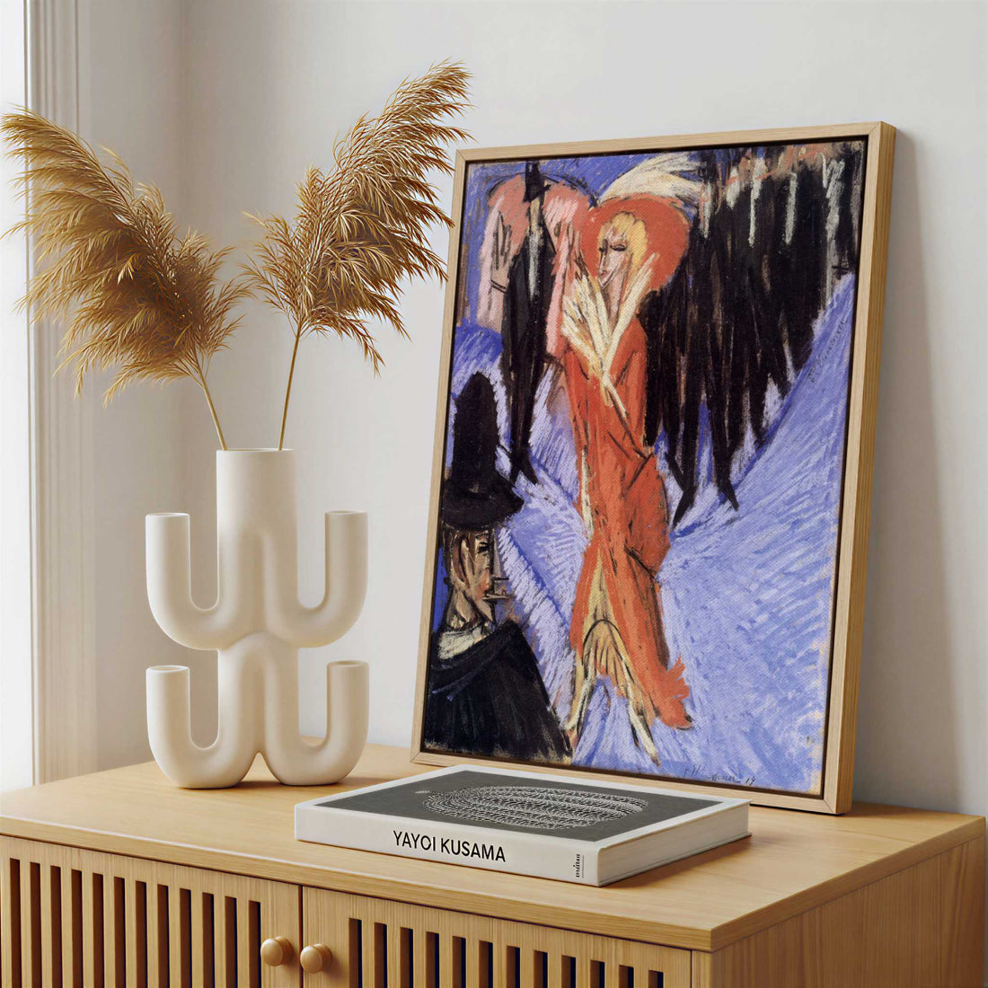 Framed Canvas - Framed canvas in a stylish interior setting
