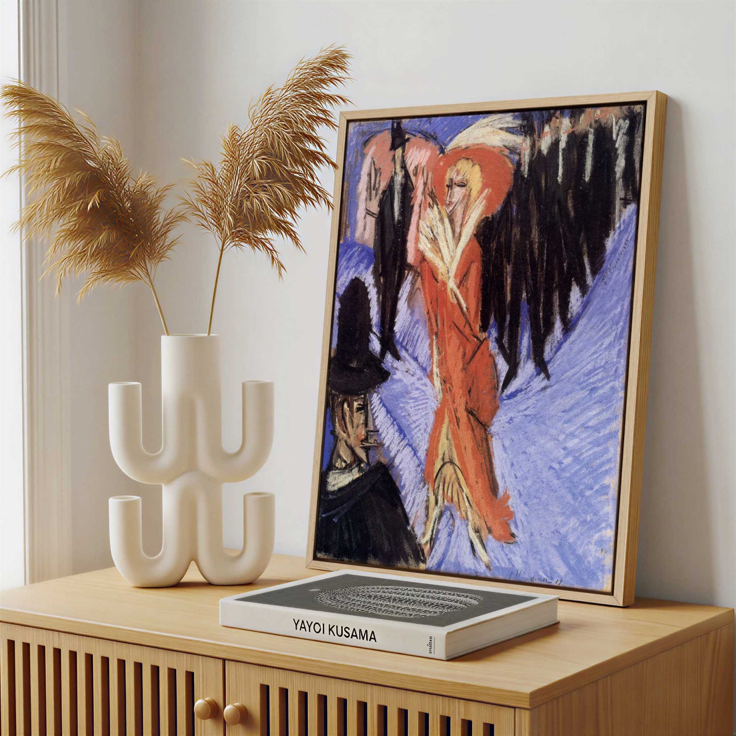 Framed Canvas - Framed canvas in a stylish interior setting