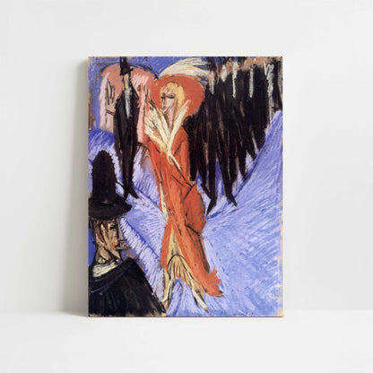 Demi-Mondaine in Red (1914) by Ernst Ludwig Kirchner – Art Print - Unframed art print