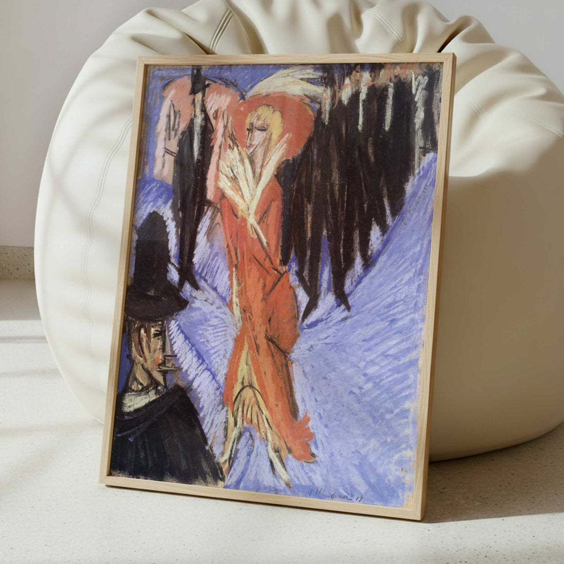Demi-Mondaine in Red (1914) by Ernst Ludwig Kirchner – Art Print - Interior inspiration