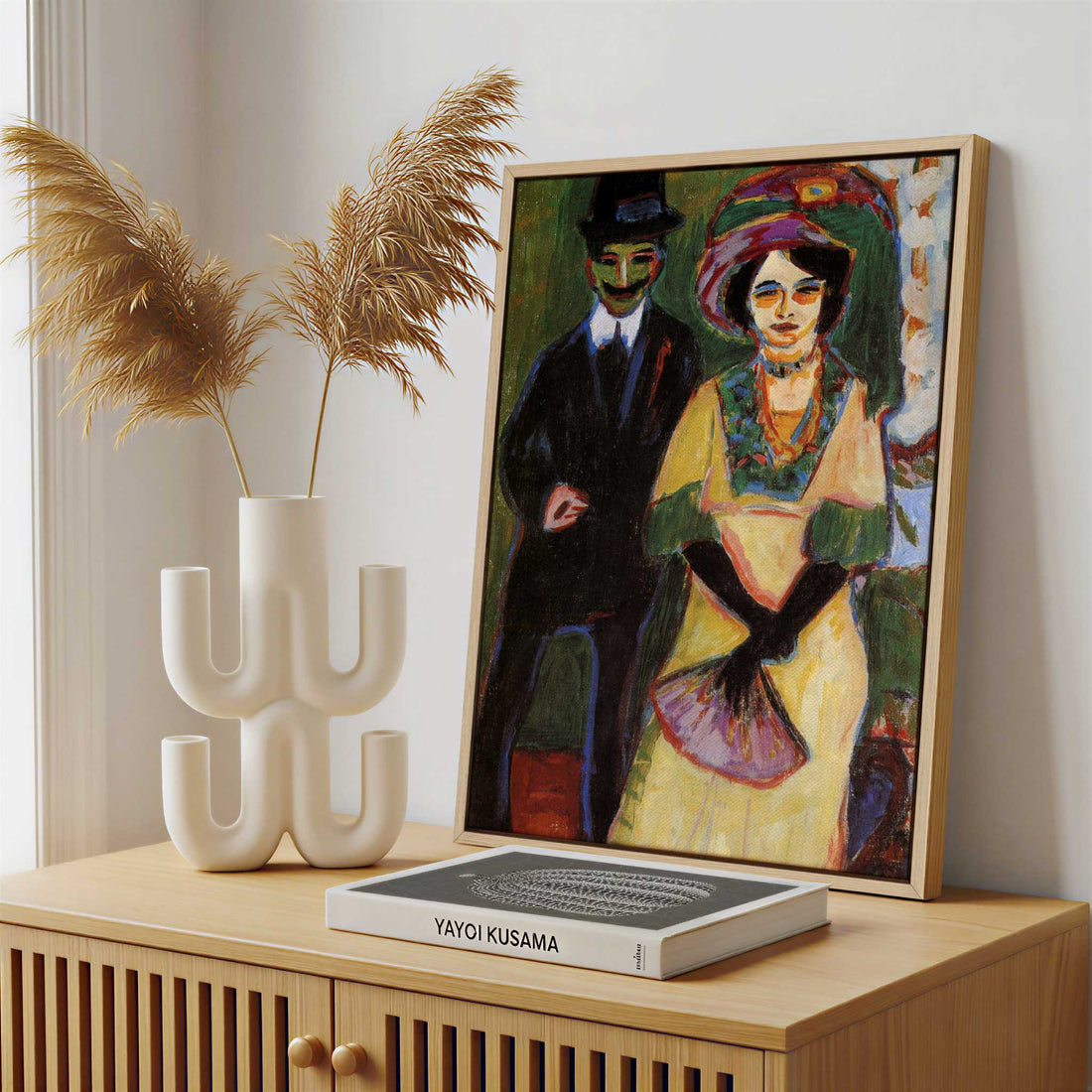 Framed Canvas - Framed canvas in a stylish interior setting