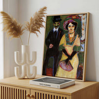 Framed Canvas - Framed canvas in a stylish interior setting