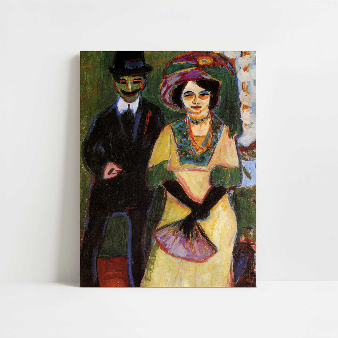 Dodo & her Brother (c.1908) by Ernst Ludwig Kirchner – Art Print - Unframed art print