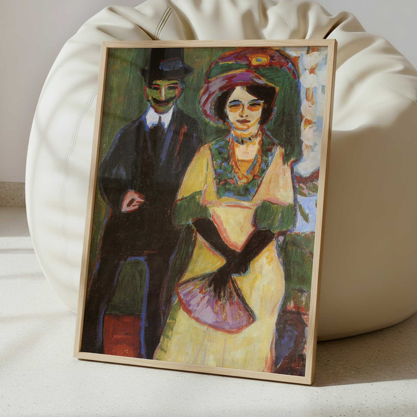 Dodo & her Brother (c.1908) by Ernst Ludwig Kirchner – Art Print - Interior inspiration