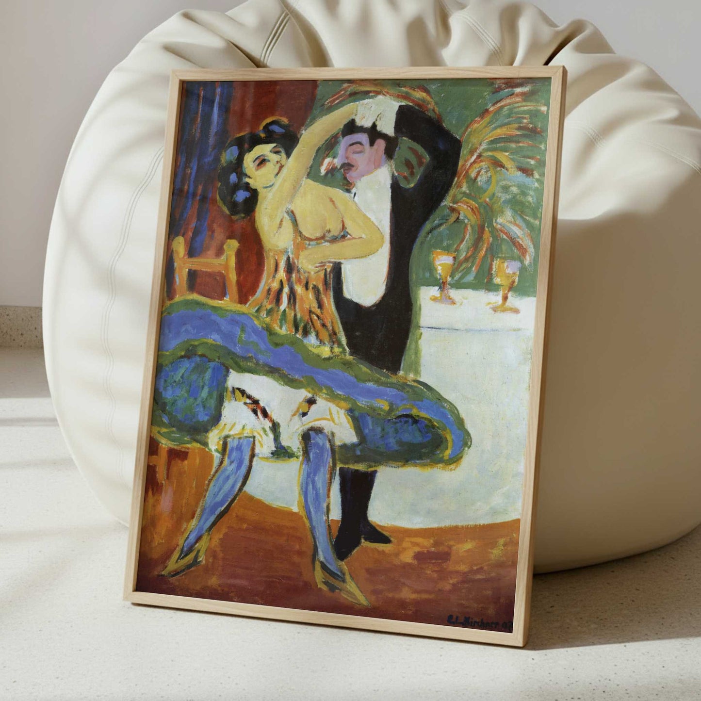 English Dancers (1910s) by Ernst Ludwig Kirchner – Art Print - Interior inspiration