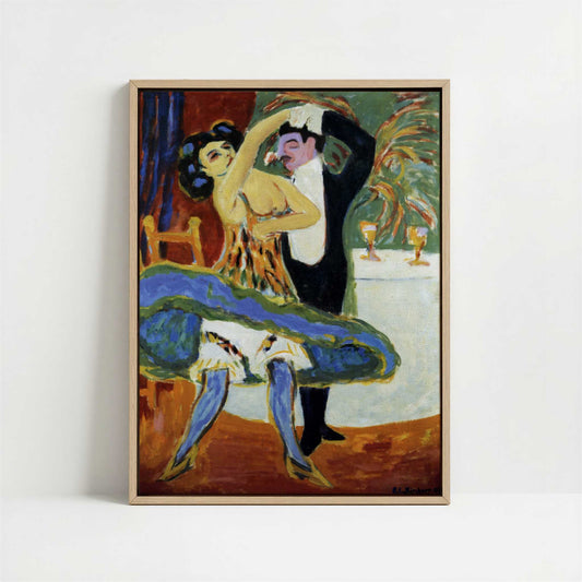 Framed Canvas - Framed canvas in oak color frame