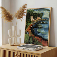 Framed Canvas - Framed canvas in a stylish interior setting