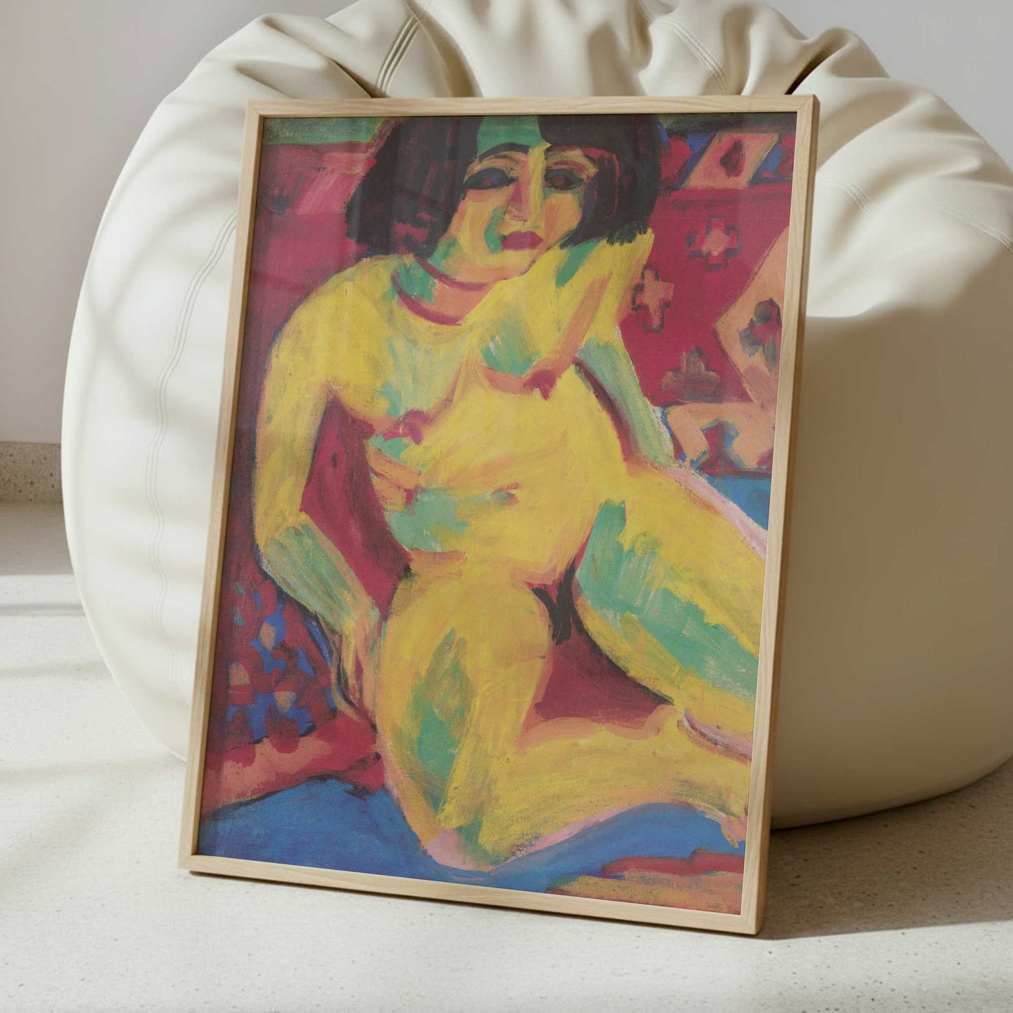 Female Nude (c.1909) by Ernst Ludwig Kirchner – Art Print - Interior inspiration
