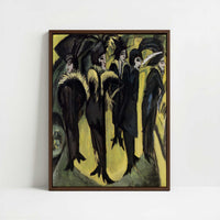 Framed Canvas - Framed canvas in dark wood color frame