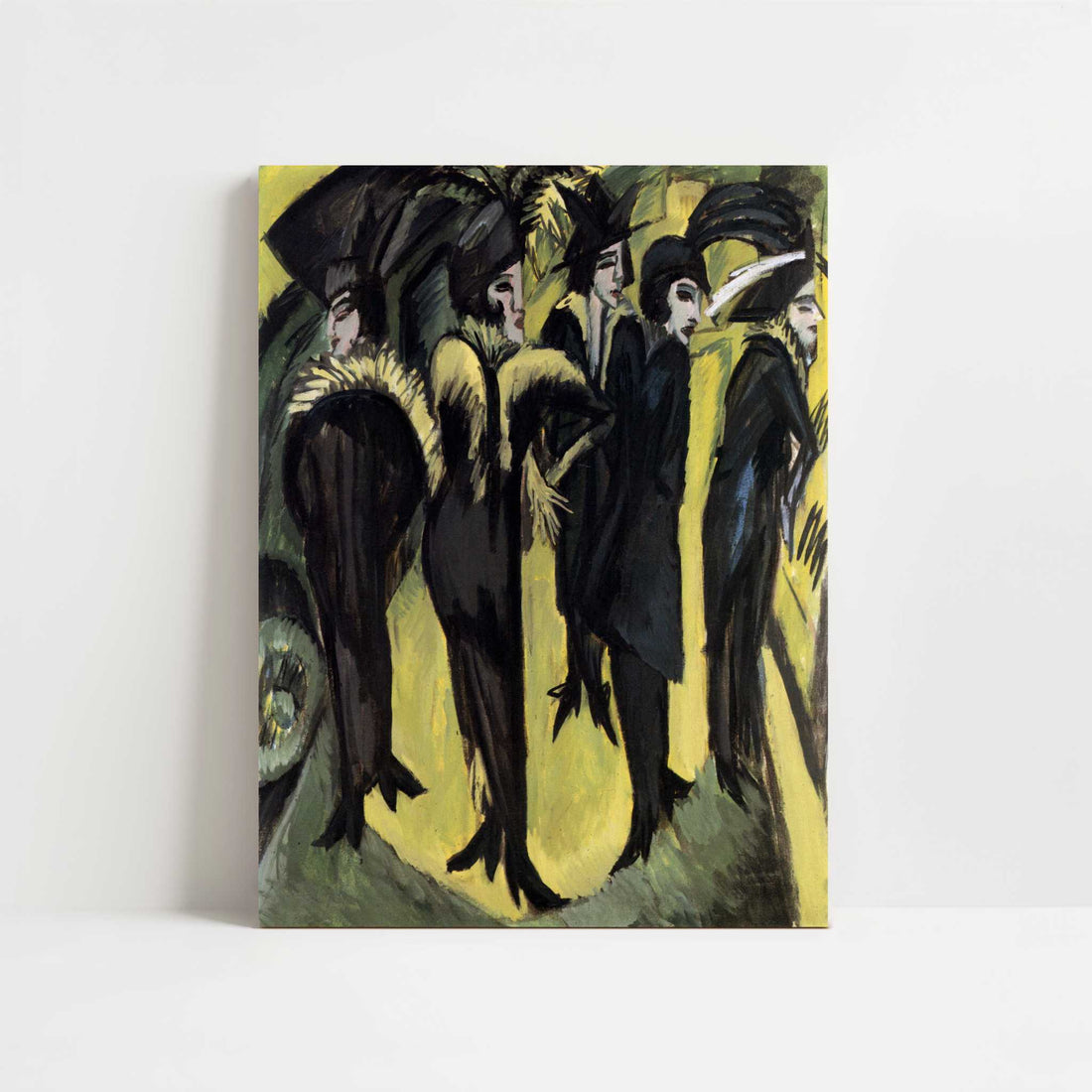 Five Women on the Street (1913) by Ernst Ludwig Kirchner – Art Print - Unframed art print