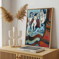 Framed Canvas - Framed canvas in a stylish interior setting