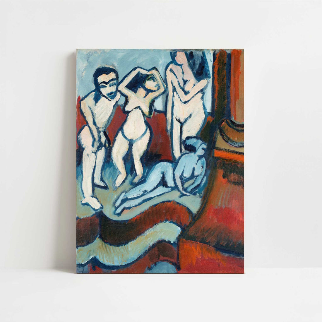 Four Wooden Sculptures (1912) by Ernst Ludwig Kirchner – Art Print - Unframed art print