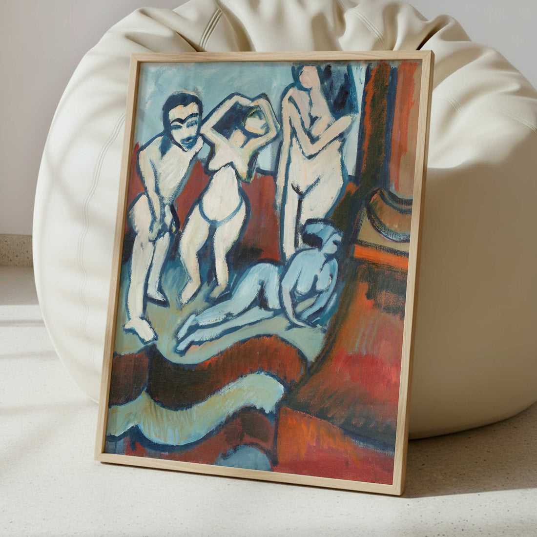 Four Wooden Sculptures (1912) by Ernst Ludwig Kirchner – Art Print - Interior inspiration
