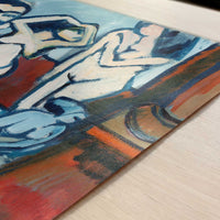 Four Wooden Sculptures (1912) by Ernst Ludwig Kirchner – Art Print - Close-up detail of the art print