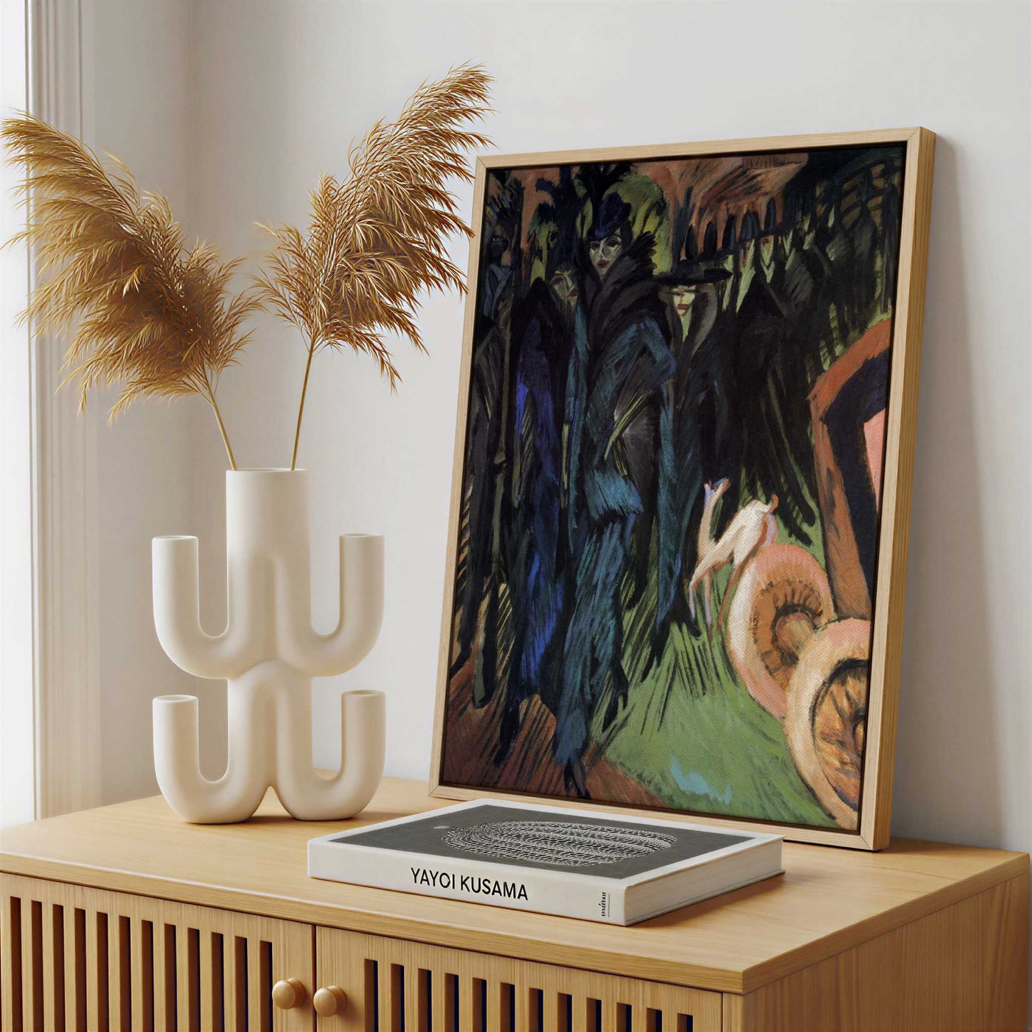 Framed Canvas - Framed canvas in a stylish interior setting