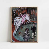 Girl Circus Rider (1912) by Ernst Ludwig Kirchner – Art Print - Art print in oak frame