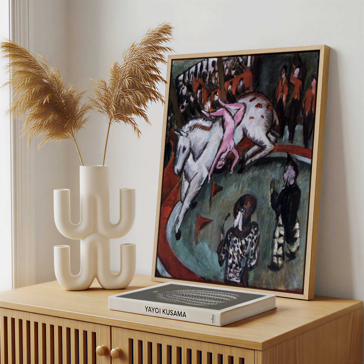Framed Canvas - Framed canvas in a stylish interior setting