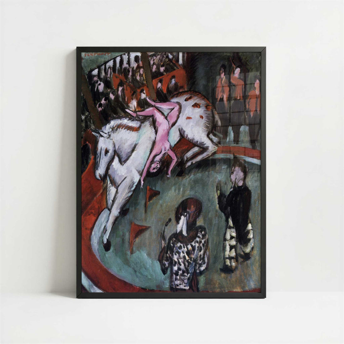 Girl Circus Rider (1912) by Ernst Ludwig Kirchner – Art Print - Art print in black frame
