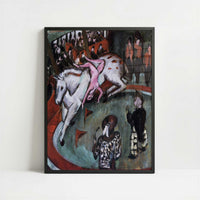 Girl Circus Rider (1912) by Ernst Ludwig Kirchner – Art Print - Art print in black frame