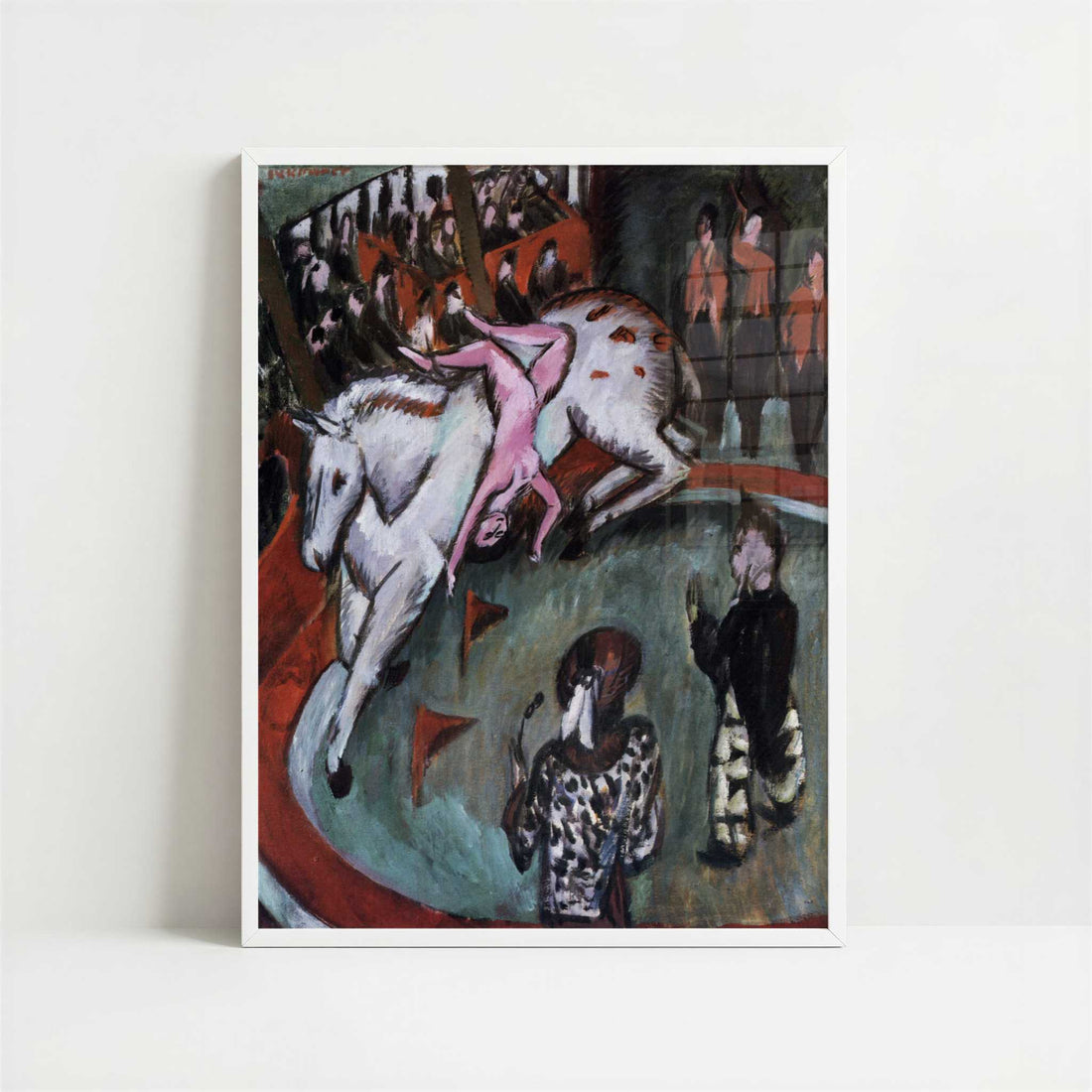 Girl Circus Rider (1912) by Ernst Ludwig Kirchner – Art Print - Art print in white frame