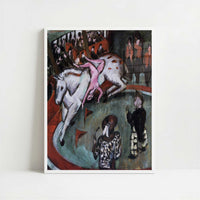 Girl Circus Rider (1912) by Ernst Ludwig Kirchner – Art Print - Art print in white frame