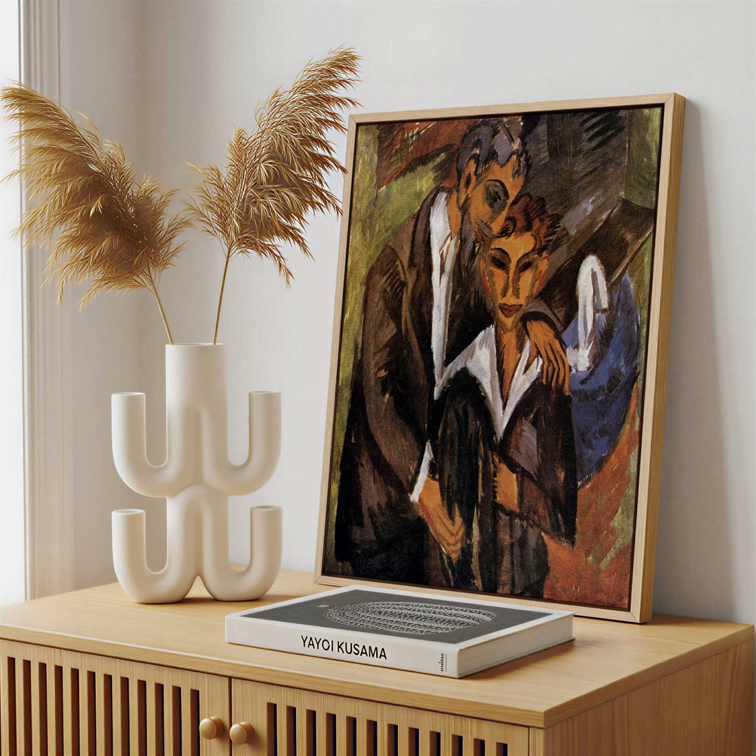 Framed Canvas - Framed canvas in a stylish interior setting