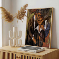 Framed Canvas - Framed canvas in a stylish interior setting