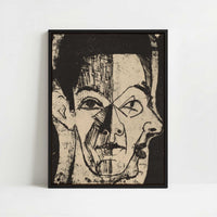 Framed Canvas - Framed canvas in black frame