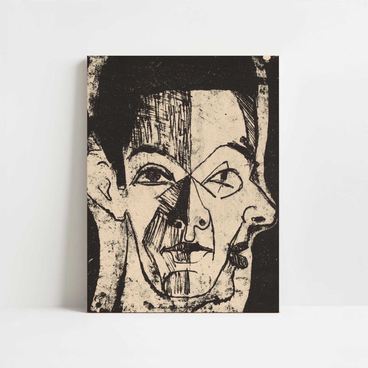 Head Study (1926) by Ernst Ludwig Kirchner – Art Print - Unframed art print