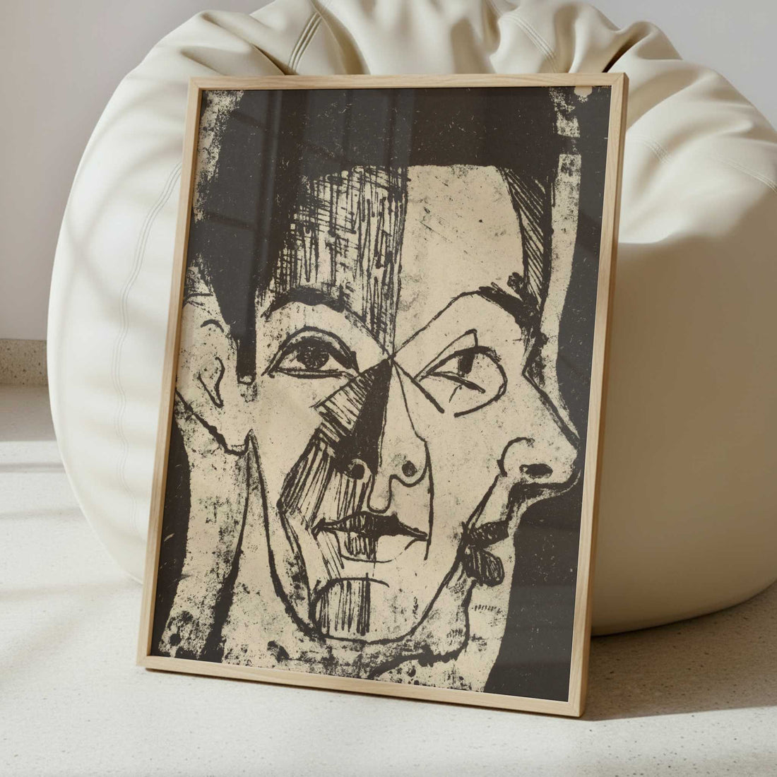 Head Study (1926) by Ernst Ludwig Kirchner – Art Print - Interior inspiration