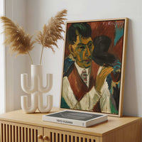 Framed Canvas - Framed canvas in a stylish interior setting