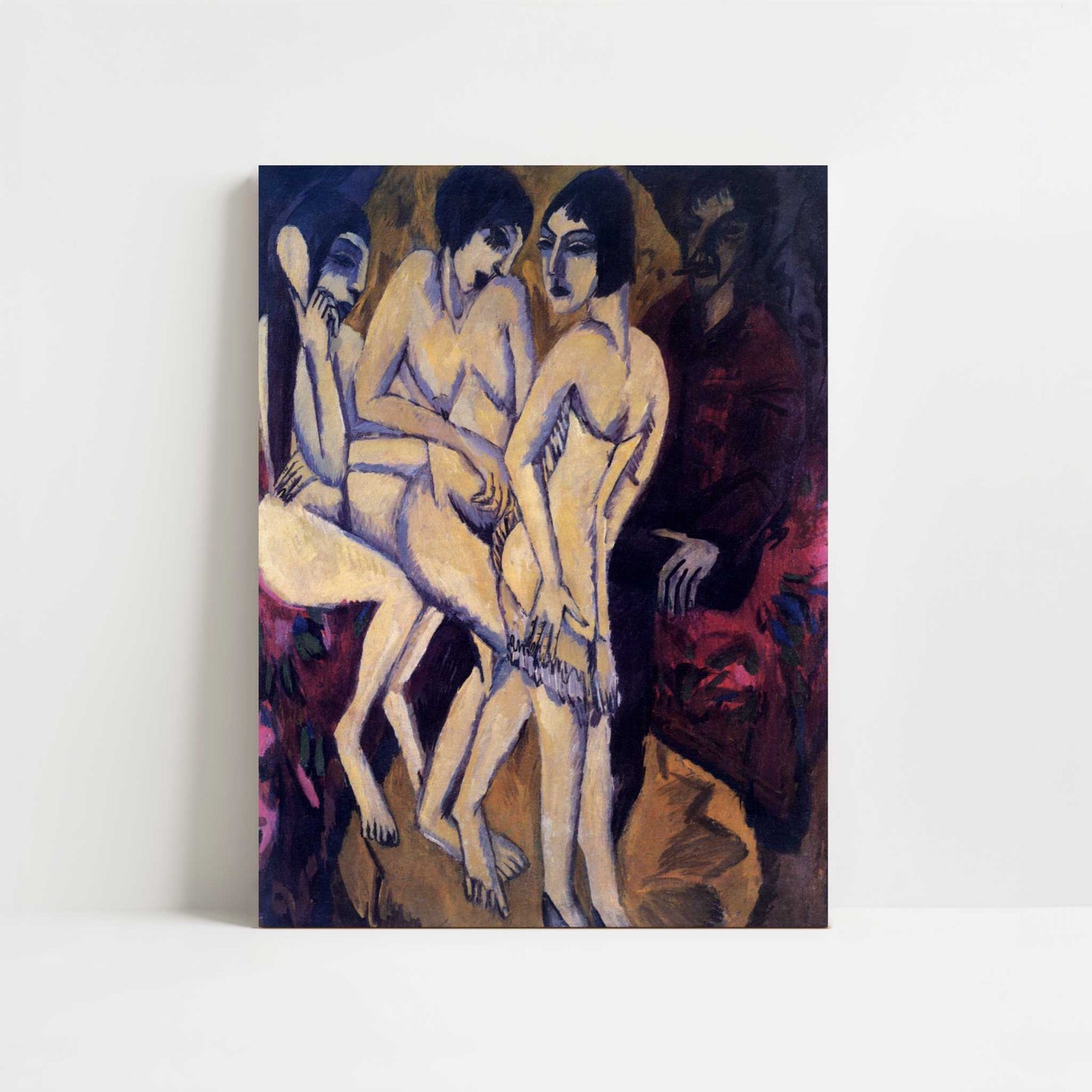 Judgement of Paris (1913) by Ernst Ludwig Kirchner – Art Print - Unframed art print