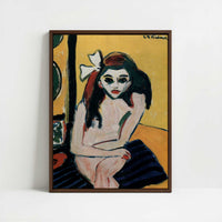 Framed Canvas - Framed canvas in dark wood color frame