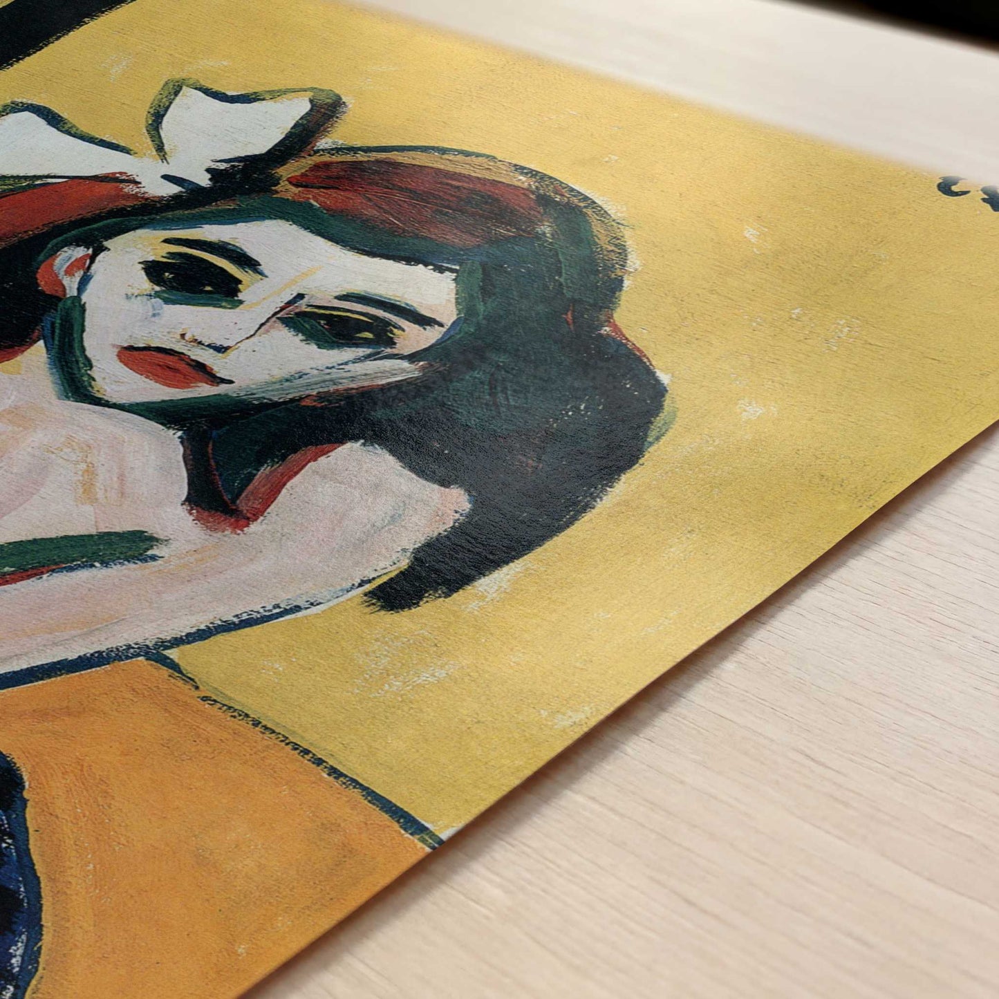 Marcella (1908-10) by Ernst Ludwig Kirchner – Art Print - Close-up detail of the art print
