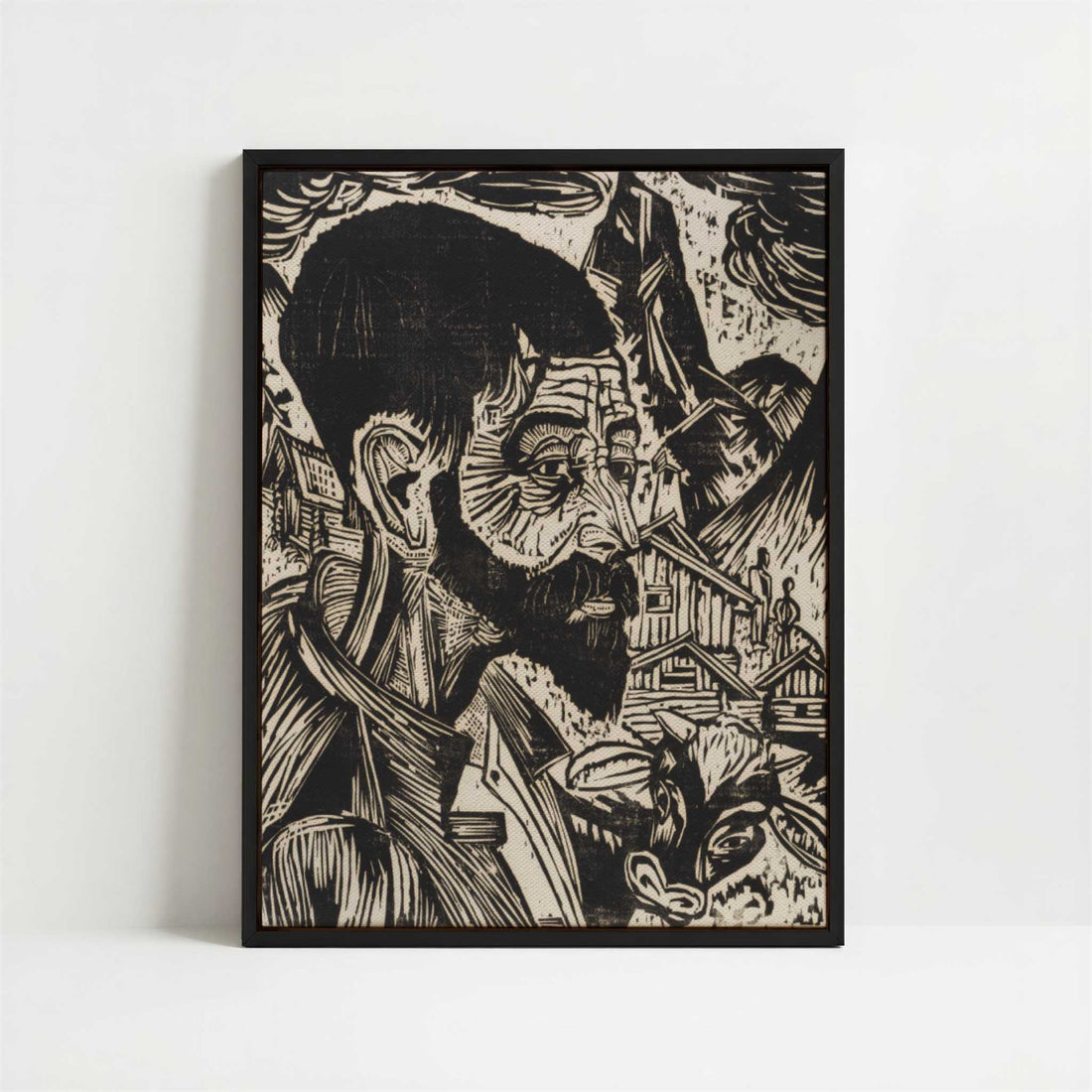 Framed Canvas - Framed canvas in black frame