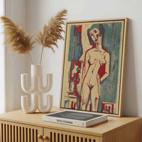 Framed Canvas - Framed canvas in a stylish interior setting