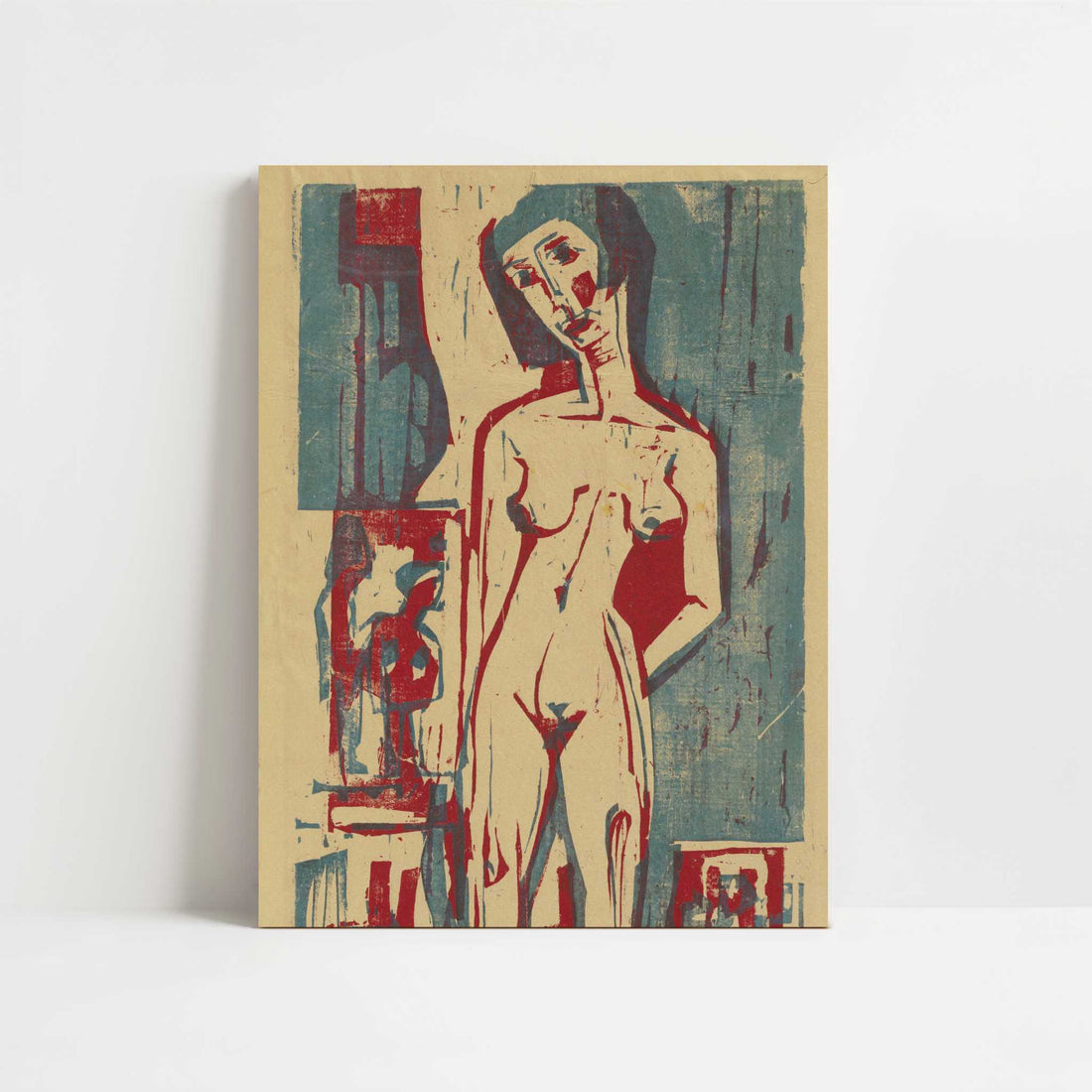 Naked Lena (1924) by Ernst Ludwig Kirchner – Art Print - Unframed art print