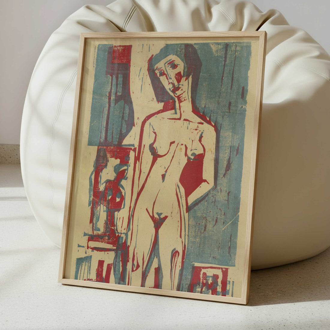 Naked Lena (1924) by Ernst Ludwig Kirchner – Art Print - Interior inspiration