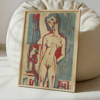 Naked Lena (1924) by Ernst Ludwig Kirchner – Art Print - Interior inspiration
