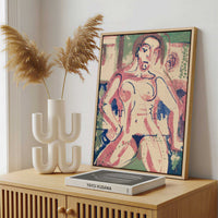 Framed Canvas - Framed canvas in a stylish interior setting