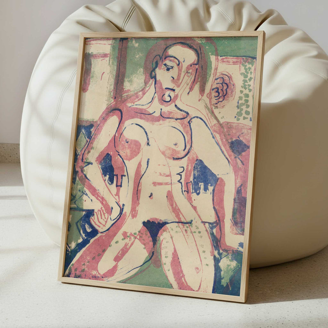 Nude Woman (1927) by Ernst Ludwig Kirchner – Art Print - Interior inspiration