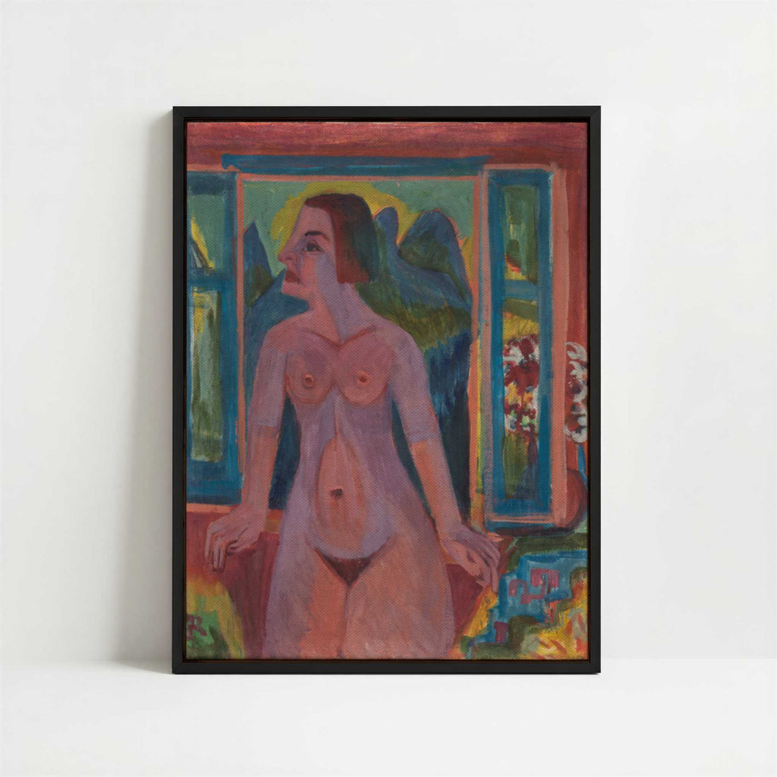 Framed Canvas - Framed canvas in black frame