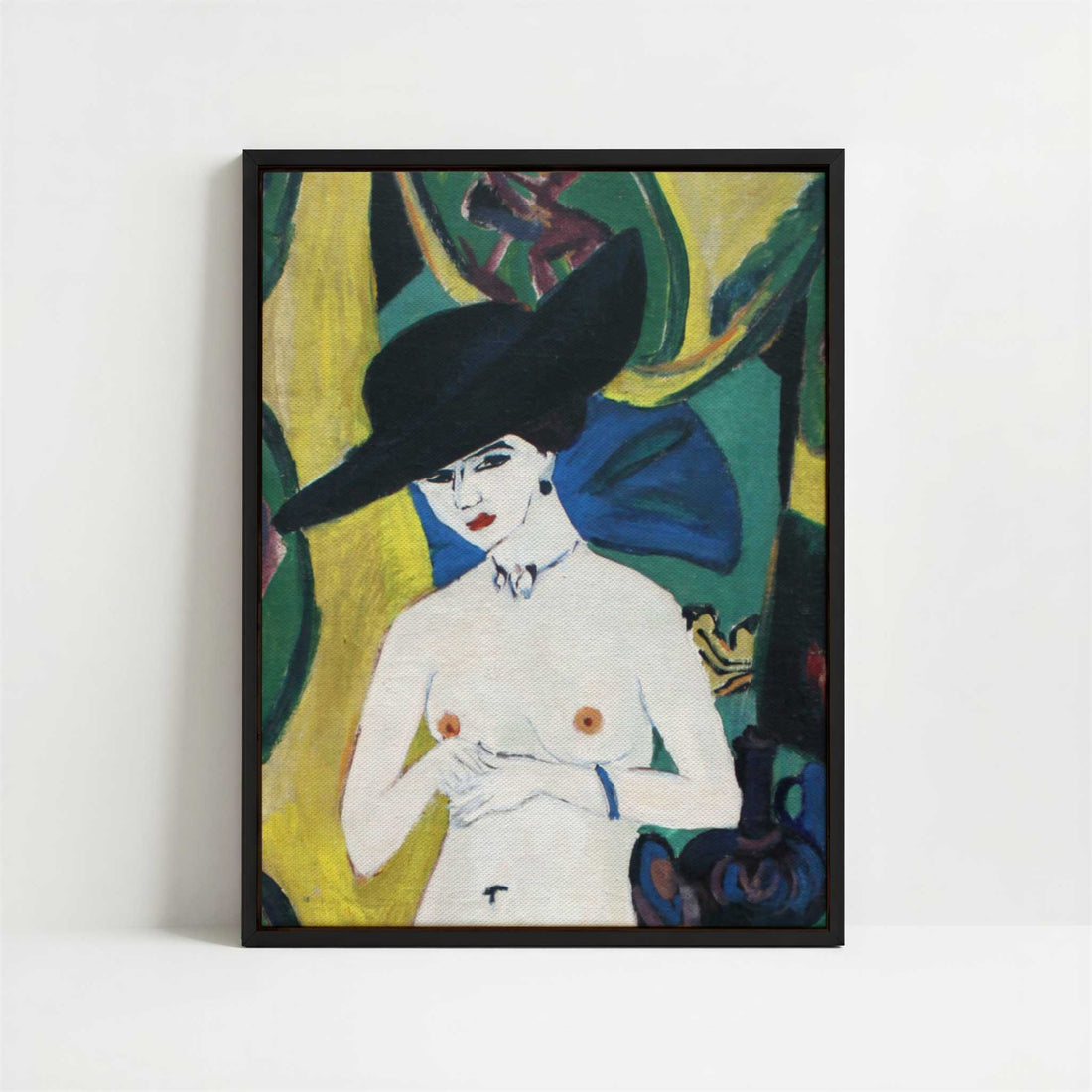 Framed Canvas - Framed canvas in black frame
