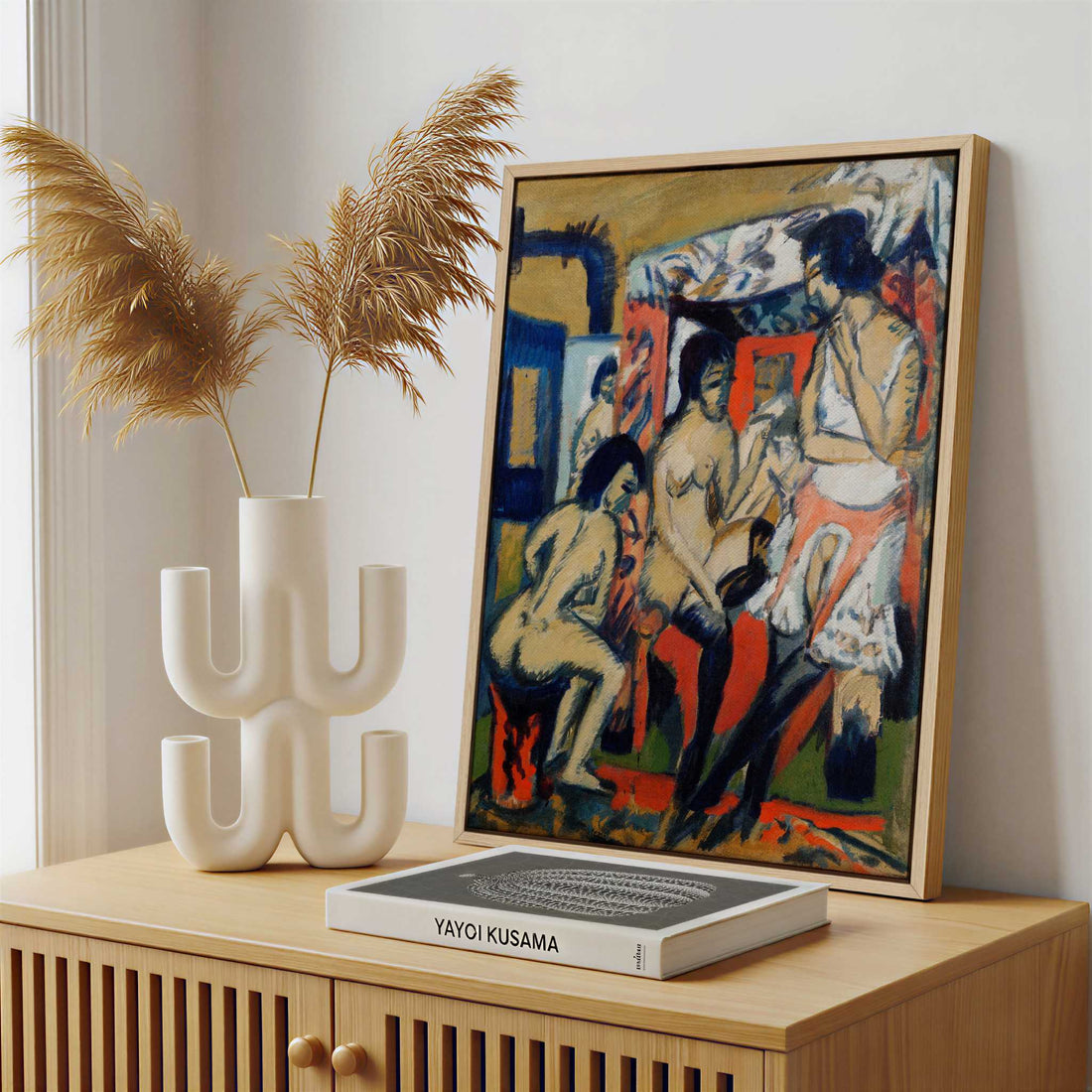 Framed Canvas - Framed canvas in a stylish interior setting