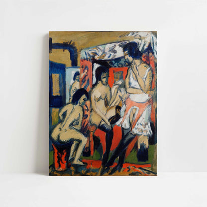 Nudes in Studio (1912) by Ernst Ludwig Kirchner – Art Print - Unframed art print