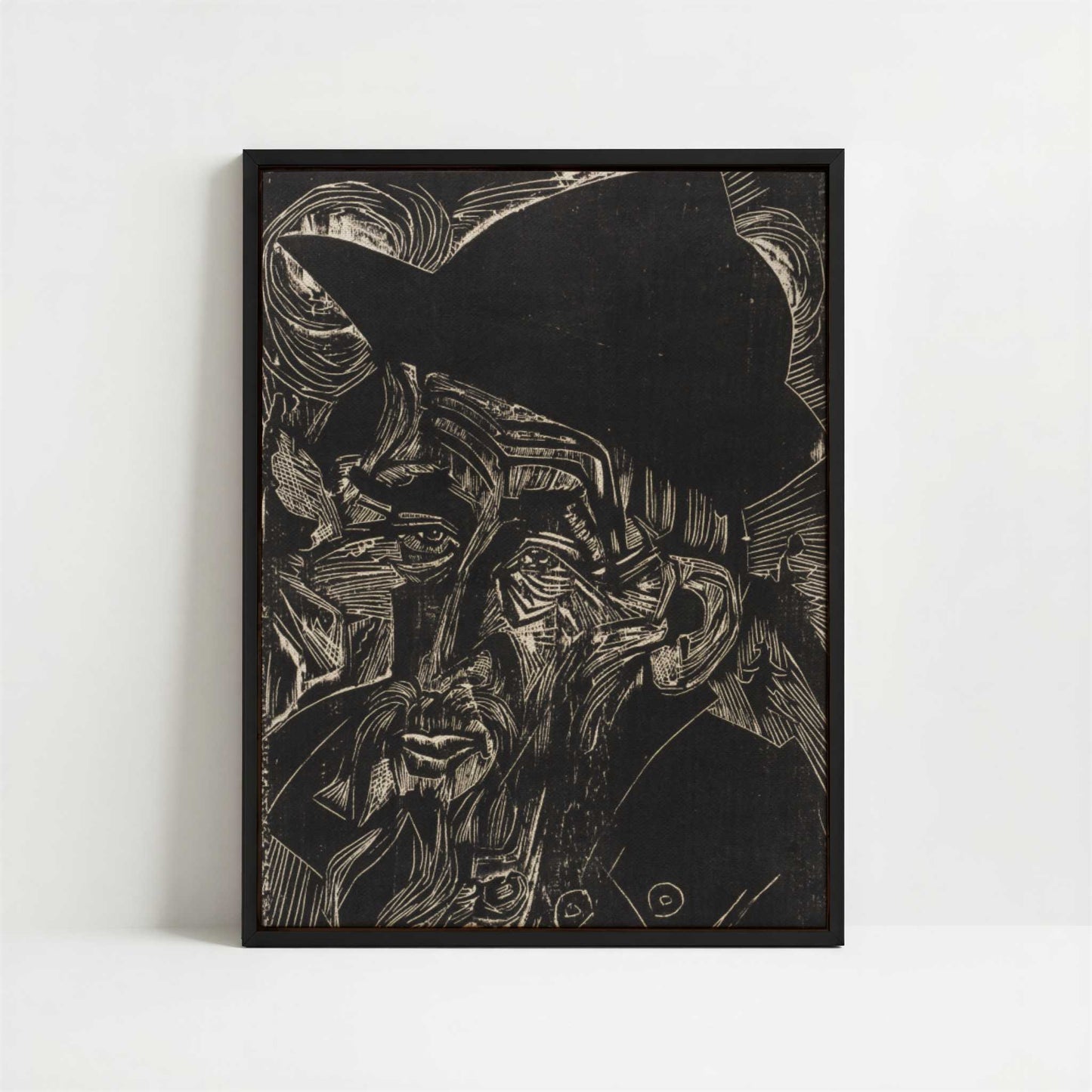 Framed Canvas - Framed canvas in black frame