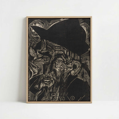 Framed Canvas - Framed canvas in oak color frame