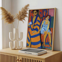 Framed Canvas - Framed canvas in a stylish interior setting