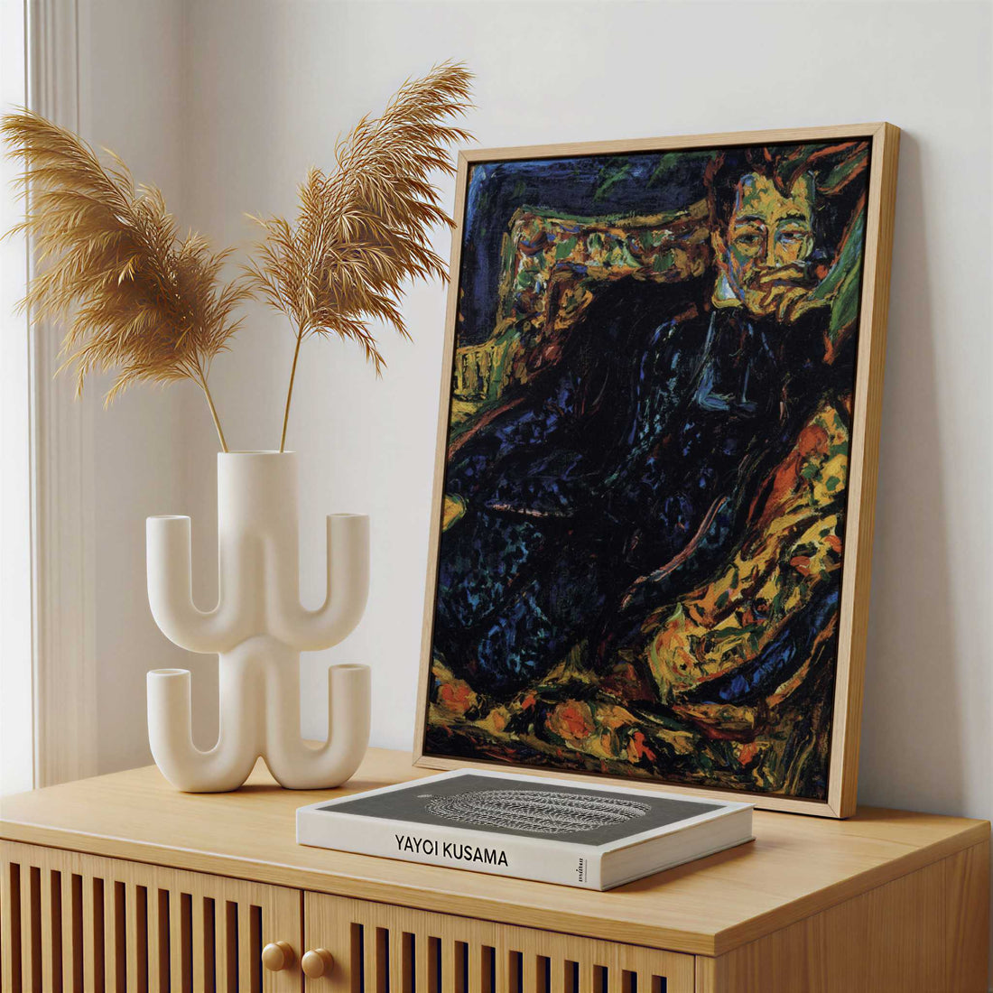 Framed Canvas - Framed canvas in a stylish interior setting